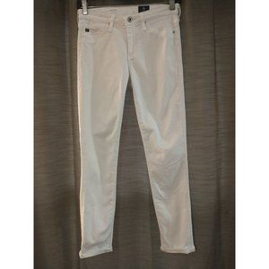 Women's Adriano Goldschmied The Prima Cigarette White Pant Size 24R